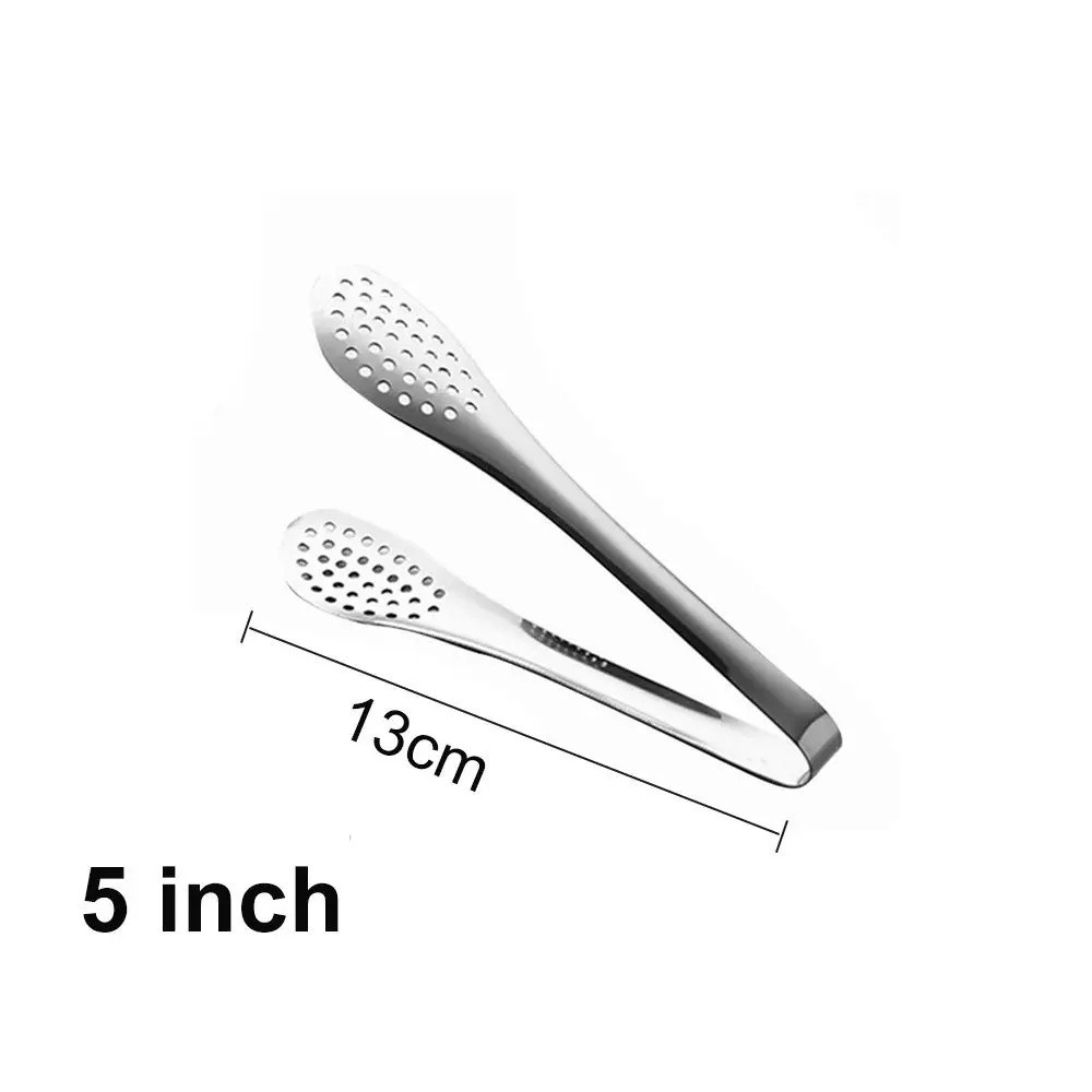 Stainless Steel Kitchen Tongs Serving Utensils BBQ Tongs For Cooking Heavy Duty
