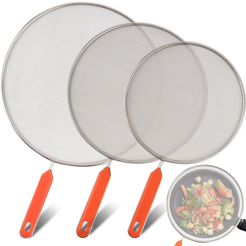 Splatter Screens – Stainless Steel Splatter Screens for Frying Pan with Insul…