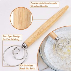 Danish Dough Whisk – Bread Making Tools – Danish Dough Hook – Bread Dough Mixer