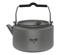 Kuvik Titanium Kettle 1.0L (33.8 oz) – Ultralight and Compact Kettle for Back…