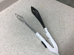 Vintage Unbranded Heavy Duty Locking Handle Whisk Spatula Tongs Kitchen Utensil