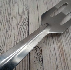 Slotted Servespoon Small Spatula Server Short Metal Turner Unbranded Lot of 2