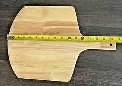 5 pc Gyreuni 13” Oak Pizza Set Stone Rocker Cutter Rack Peel Pizza Paper New