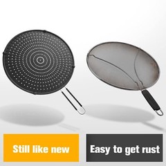 13″ Silicone Splash Guard for Frying Pan Heat Resistant Grease Splatter Screen