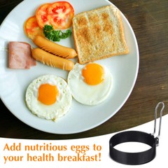 Professional Egg Ring Set For Frying Or Shaping Eggs Round Egg Rings For Cooking