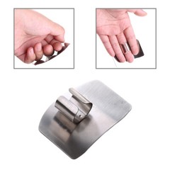Kitchen Finger Hand Protector Guard Stainless Steel Chop Slice Shield Cook Tool