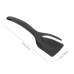 2pcs 2in1 Flip Utensils Non Stick Silicone Omelette Kitchen Spatula Cooking Tool