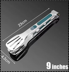 Stainless Steel Steak Clamp Food Bread Meat BBQ Clip Tongs Kitchen Cooking Tool
