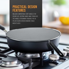 4 U.S. Kitchen Supply Splatter Screens, 13″, 11.5″, 10″ & 8″, Stainless Steel