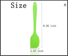 6 Pcs Silicone Spatulas 8.3 inch Small Rubber Spatula Heat Resistant Non-Stick