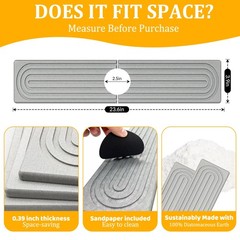 Faucet Mat for Kitchen Sink, Super Absorbent Faucet Splash Guard, Diatomite S…