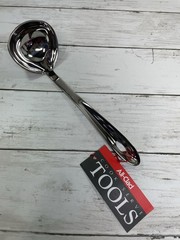 All-Clad Cook & Serve Stainless Steel Ladle, 9.5 inch, Silver, NEW