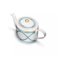 RARE NWT 100% Authentic Tiffany Blue Link:Teapot in Bone China Luxury Designer